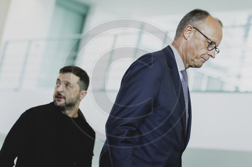Pressekonferenz von Friedrich Merz und Wolodymyr Selenskyj