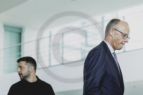 Pressekonferenz von Friedrich Merz und Wolodymyr Selenskyj