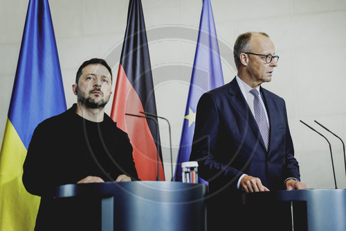 Pressekonferenz von Friedrich Merz und Wolodymyr Selenskyj