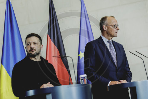Pressekonferenz von Friedrich Merz und Wolodymyr Selenskyj