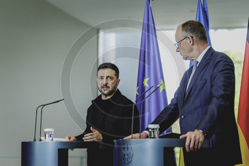 Pressekonferenz von Friedrich Merz und Wolodymyr Selenskyj