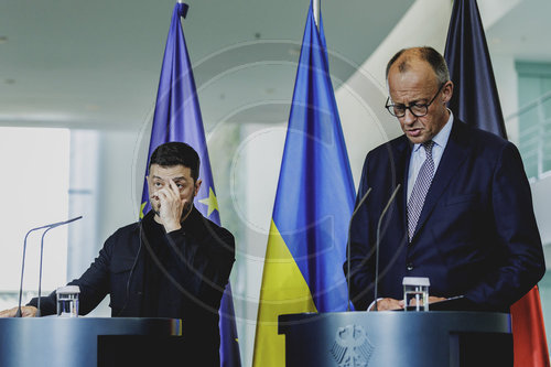 Pressekonferenz von Friedrich Merz und Wolodymyr Selenskyj