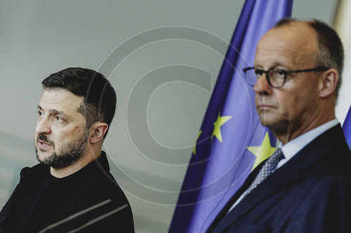 Pressekonferenz von Friedrich Merz und Wolodymyr Selenskyj