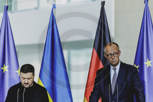Pressekonferenz von Friedrich Merz und Wolodymyr Selenskyj