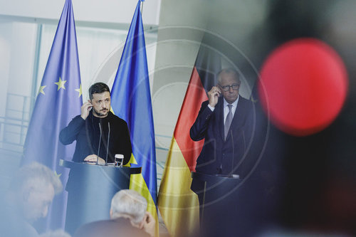 Pressekonferenz von Friedrich Merz und Wolodymyr Selenskyj