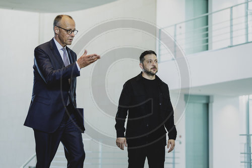 Pressekonferenz von Friedrich Merz und Wolodymyr Selenskyj