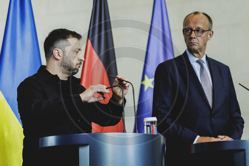 Pressekonferenz von Friedrich Merz und Wolodymyr Selenskyj