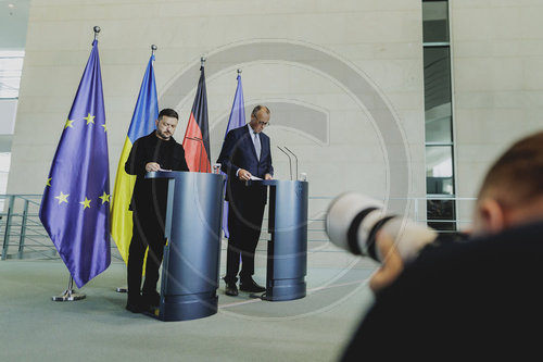 Pressekonferenz von Friedrich Merz und Wolodymyr Selenskyj