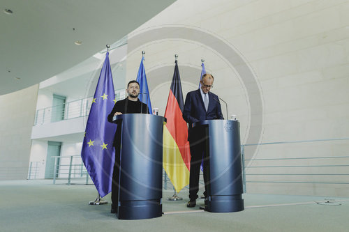 Pressekonferenz von Friedrich Merz und Wolodymyr Selenskyj