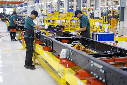 Produktionsanlage der Daimler Truck.
