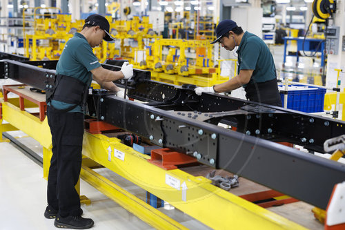 Produktionsanlage der Daimler Truck.