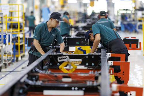 Produktionsanlage der Daimler Truck.
