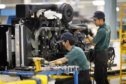 Produktionsanlage der Daimler Truck.