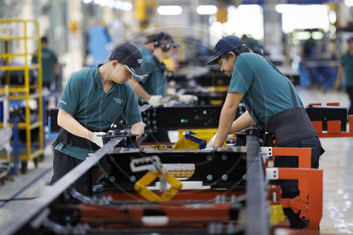 Produktionsanlage der Daimler Truck.