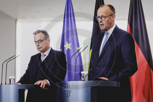Bundeskanzler Merz trifft belgischen Ministerpraesident De Wever