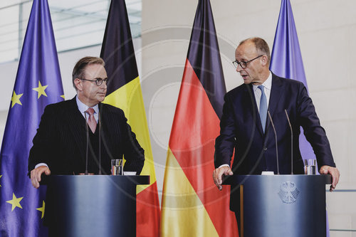 Bundeskanzler Merz trifft belgischen Ministerpraesident De Wever