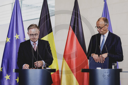Bundeskanzler Merz trifft belgischen Ministerpraesident De Wever