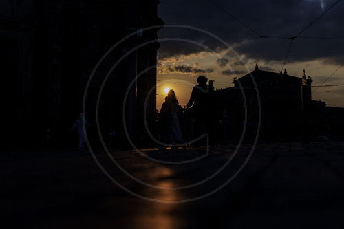 Abendlicht in Dresden