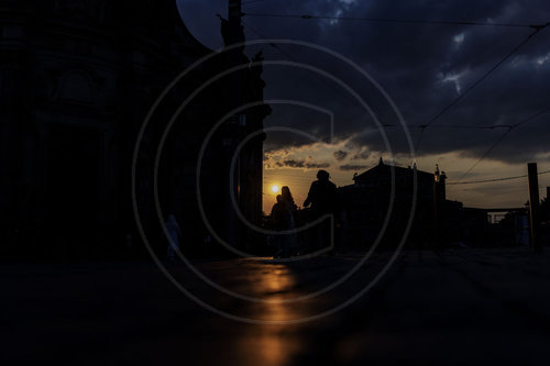 Abendlicht in Dresden
