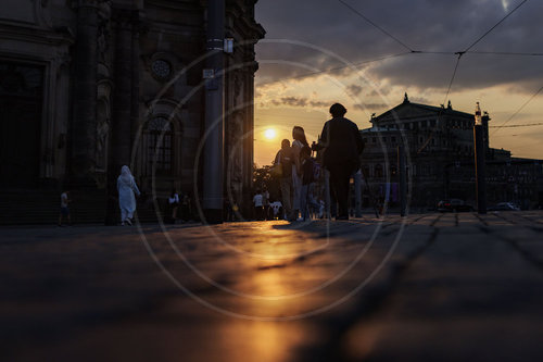 Abendlicht in Dresden
