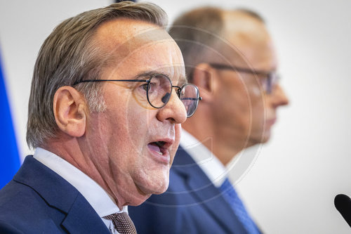 Bundeskanzler Merz und Vertedigungsminister Pistorius
