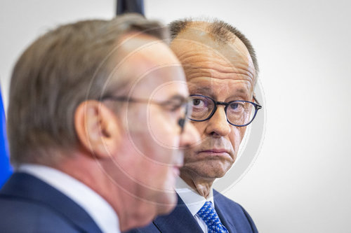 Bundeskanzler Merz und Vertedigungsminister Pistorius
