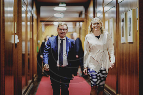 Aussenminister Wadephul und Elina Valtonen bei BoKo