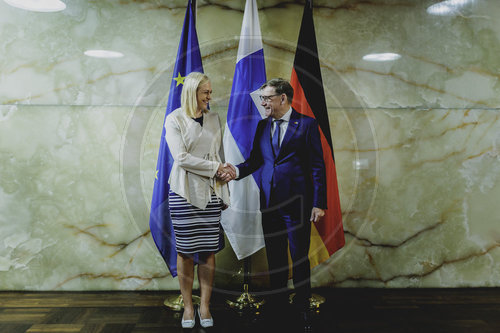 Aussenminister Wadephul und Elina Valtonen bei BoKo