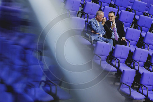 Deutscher Bundestag beraet ueber Haushalt 2025