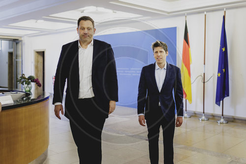 Finanzminister Klingbeil trifft OpenAI-CEO Altman