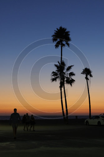 Sonnenuntergang  in Venice Beach