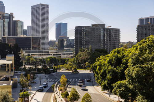 Hope Street in Downtown Los Angeles