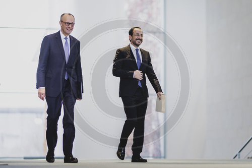 Bundeskanzler Merz trifft Praesidenten aus Zypern Christodoulides