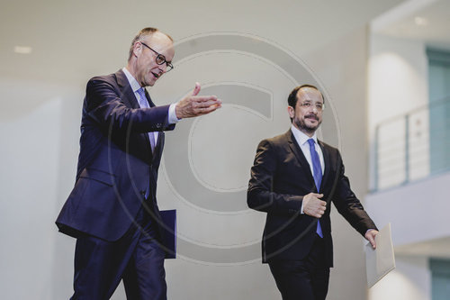 Bundeskanzler Merz trifft Praesidenten aus Zypern Christodoulides