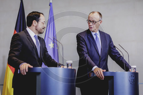 Bundeskanzler Merz trifft Praesidenten aus Zypern Christodoulides