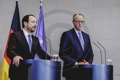 Bundeskanzler Merz trifft Praesidenten aus Zypern Christodoulides