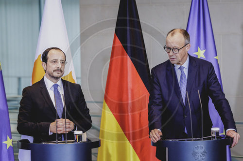 Bundeskanzler Merz trifft Praesidenten aus Zypern Christodoulides