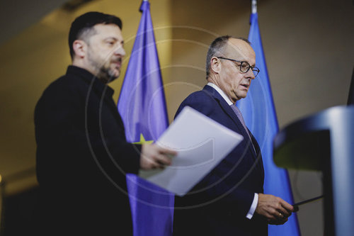 Praesident der Ukraine Selenskyj trifft Bundeskanzler Merz