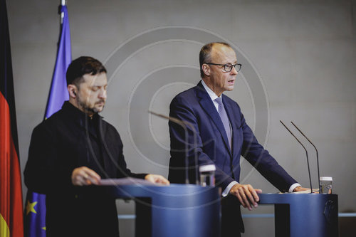 Praesident der Ukraine Selenskyj trifft Bundeskanzler Merz