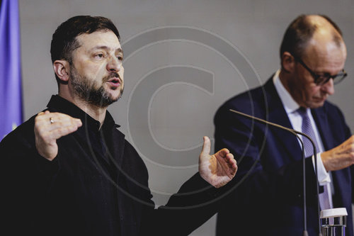 Praesident der Ukraine Selenskyj trifft Bundeskanzler Merz