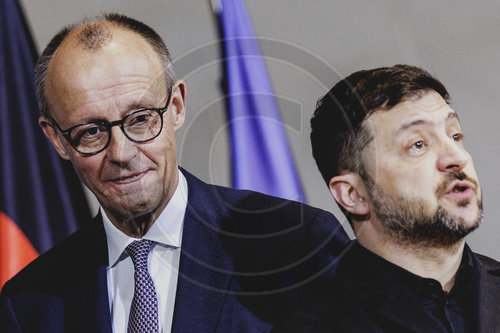 Praesident der Ukraine Selenskyj trifft Bundeskanzler Merz