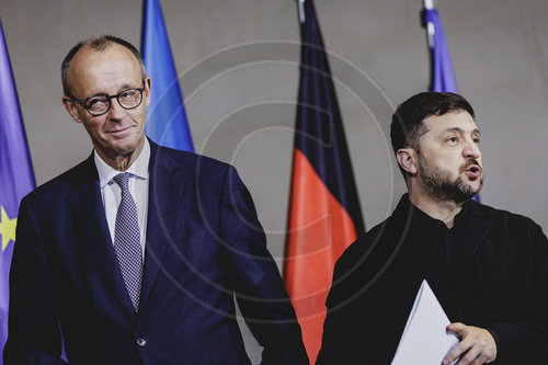 Praesident der Ukraine Selenskyj trifft Bundeskanzler Merz