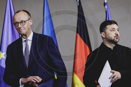 Praesident der Ukraine Selenskyj trifft Bundeskanzler Merz