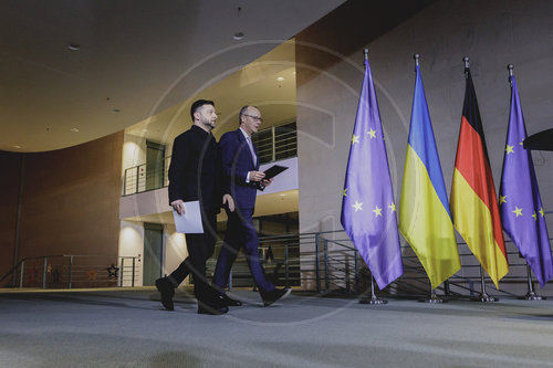 Praesident der Ukraine Selenskyj trifft Bundeskanzler Merz
