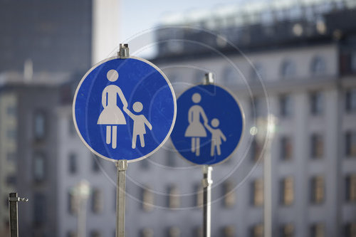 Verkehrsschild Sonderweg Fu‚àö√ºgaenger