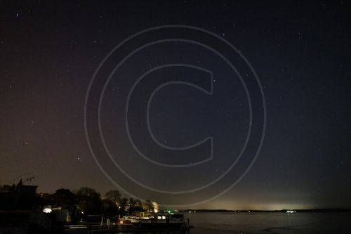 Polarlichter ueber Deutschland