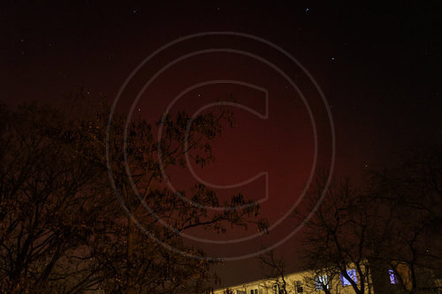 Polarlichter ueber Deutschland