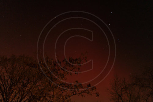 Polarlichter ueber Deutschland