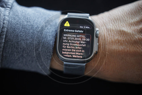 Warnmeldung Stromausfall in Berlin