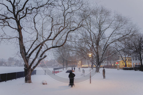 Schneefall in Berlin